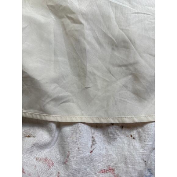 Express XL Floral Criss Cross Tiered Ruffle Linen Sleeveless Halter Midi Dress - Picture 8 of 10
